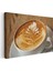 Latte Art - Yaprak Desenli Kahve Kanvas Tablo 3