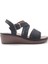 105513.Z5FX Siyah Kadın Comfort Sandalet 6