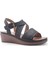 105513.Z5FX Siyah Kadın Comfort Sandalet 7