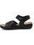 166987.Z5FX Siyah Kadın Düz Sandalet 11