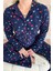 Lacivert Yıldız Desenli Önden Düğmeli Peluş Polar Pijama Takımı 5