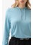 Kadın Termal Kapşonlu Sweatshirt 2. Seviye 5938 - Mavi 3