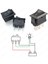 3 Pin Rocker On/off Işıksız Power Anahtar 2 Adet 5
