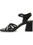 25S-558 5fx Siyah Kadın Topuklu Sandalet 10