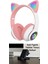 Işıklı Kedi Kulaklı Kablosuz Bluetooth Kulaklık – Çocuklar Için Katlanabilir, Derin Baslı Hifi Stereo, Tf Kart ve Aux Girişli, Kız/erkek Uyumlu 1