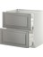 Çekmeceli Alt Dolap, Bodbyn Gri, 80X60 Cm, 2 Çekmeceli 1
