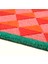 Kerala Coır Kapı Önü Paspası 45X75 cm Kırmızı - Pembe 3