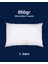 Microfiber Kumaş Yastık | Boncuk Silikon | Beyaz | 850GR | 50X70 1