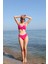 Kadın Içi Boş Fiyonklu Kaplı Fuşya Alt Üst Bikini Takım 3