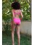 Kadın Içi Boş Fiyonklu Kaplı Fuşya Alt Üst Bikini Takım 5