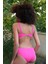 Kadın Içi Boş Fiyonklu Kaplı Fuşya Alt Üst Bikini Takım 6