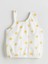 Lcw Kids Ekru Nakışlı Kız Çocuk Crop Bluz 1
