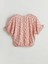 Lcw Kids Pembe Bisiklet Yaka Çiçekli Kız Çocuk Crop Bluz 2