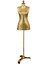 Şık ve Dayanıklı Tasarım- Gold Kumaş Gold Ayaklı Sünger Terzi Mankeni (36-38-40 Beden ) 3