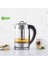 LED Işıklı Cam Su Isıtıcı ve Bitki Çayı Makinesi, Paslanmaz Çelik, Şık Tasarım 1