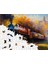 Ahşap Puzzle – Gün Batımı Eksprsi, 450 Parça, 29x39 cm – Benzersiz Şekilli ve Özel Figürlü, Yapıştırıcı Folyo Dahil, Dekoratif Yetişkin Yapboz - |R1-06| 10