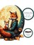Tilki ve Ayın Dansı Ahşap Puzzle Yetişkin Benzersiz Parçalı Yapboz Puzzle Yapıştırıcılı Wz-02 10
