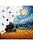 Ahşap Puzzle – Van Gogh Yıldızlı Gece Reprodüksiyonu, 353 Parça, 29x29 cm – Benzersiz Şekilli ve Özel Figürlü, Yapıştırıcı Folyo Dahil, Dekoratif Yetişkin Yapboz - |S1-35| 8