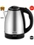 Paslanmaz Çelik Su Isıtıcı Kettle 1.8 Lt Gri, Dayanıklı ve Pratik Kullanım Sağlar 1