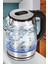 Işıklı 2200W Paslanmaz Çelik Cam Kettle 1.7l Siyah 6