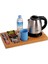 Misafir Karşılama Seti, Otel Tipi Kettle, Su Isıtıcı ve Ahşap Ikram Tepsisi 1
