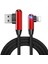 Apple Lightning 90 Derece LED Işık Gamer Şarj ve Data Kablo 1