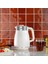 Paslanmaz Çelik El Yakmayan Krem Renk Su Isıtıcı Kettle 1