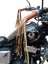 Motosiklet Deri Elcik,Püskül , Motorcycle Tassels Leather Frills Grip Covers Leather Grip, Motosiklet Deri Aksesuar, Chopper Cruiser Bobber ,renkler Siyah ,Kahve ,Taba 3