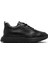 Erkek Siyah Bağcıklı Kalın Tabanlı Deri Sneaker 25WFD641114 1