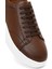 Erkek Taba Bağcıklı Kalın Tabanlı Deri Sneaker 25WFD8240FT 9