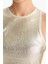 Slim Fit Dar Kesim Halter Yaka Fitilli Kaşkorse Parlak Kumaş Atlet G2531AX25AU 4