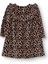 Kız Bebek Leopar Elbise Kadife Uzun Kol 2