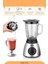 Inox Cam Blender ve Öğütücü, 600W, Smoothie, Buz Kırıcı, Şık Beyaz Renk 1