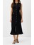 Sandaro Siyah Örgü Elbise ,gündelik Şık Elbise , Sandro Yuvarlak Boyun Kolsuz Örgü Orta Uzunlukta Elbise 3