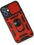 iPhone 12 Mini Kılıf Pars Lens Yüzüklü Silikon - Kırmızı 3