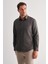 Haki Sert Yaka Uzun Kol Slim Fit Pamuklu Gömlek 1004255175 1