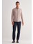 Koyu Kahverengi Smart Düğmeli Yaka Uzun Kol Cepsiz Slim Fit Casual Gömlek 1004255165 2