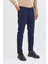 Koyu Lacivert 5 Cep Düz Paça Pamuklu Slim Fit 5 Cep Casual Pantolon 1003255154 5