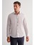 Taş Rengi Yarım Italyan Yaka Uzun Kol Easy To Iron Slim Fit Pamuklu Gömlek 1004255301 1