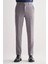 Gri Yan Cep Açık Paça Kendinden Desenli Slim Fit Esnek Pantolon 1003255151 1
