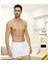 Erkek Modal Elastan Boxer - 6 Adet - Beyaz 3