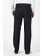 Siyah Yan Cep Açık Paça Düz Comfort Fit Esnek Pantolon 1003250914 3
