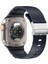 Apple Watch Ultra 2 (49MM) Uyumlu Metal Tokalı Silikon KORDON-145 Mavi 1