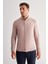 Koyu Kahverengi Smart Düğmeli Yaka Uzun Kol Cepsiz Slim Fit Casual Gömlek 1004255165 1
