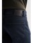 Koyu Lacivert Gabardin 5 Cep Düz Paça Casual Slim Fit Denim Pantolon 1023255153 5