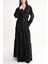Siyah Beli Lastikli Büzgülü Uzun Etek 81319 1