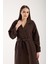 Acı Kahve Oversize Astarlı Trençkot 4