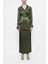 Haki Bol Kesim Ceket ve Etekli Takım 12290 2