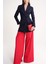 Kırmızı Beli Lastikli Bol Kesim Pantolon 41653 1
