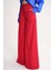Kırmızı Beli Lastikli Bol Kesim Pantolon 41653 3